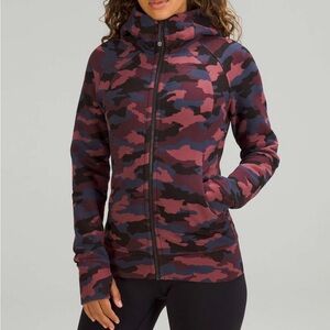 lululemon athletica full zip scuba Camo Hoodie